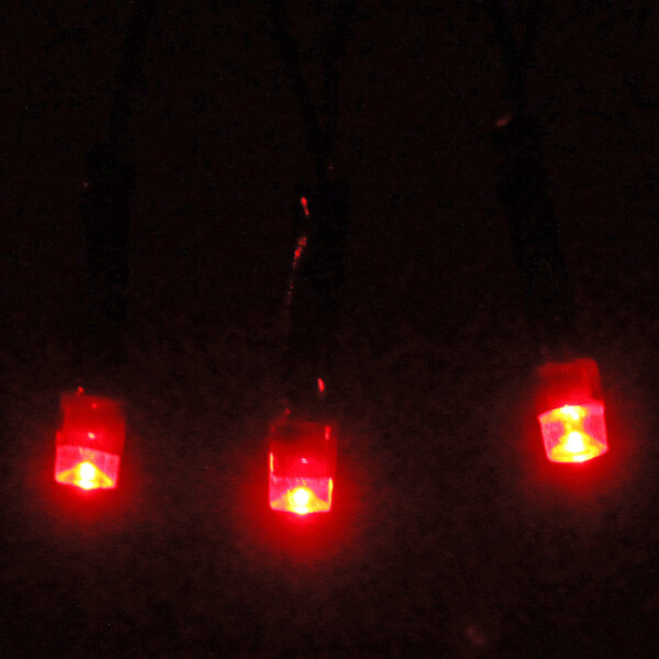 Гирлянда для дома  3,5м 36 ламп LED зелёный пров.,8 реж, IP-20, Красный