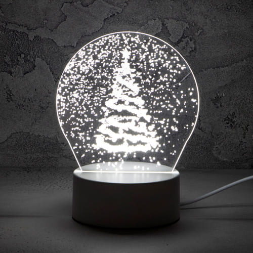 Светильник декоративный Energy EN-NL 24 3, елочка и снег