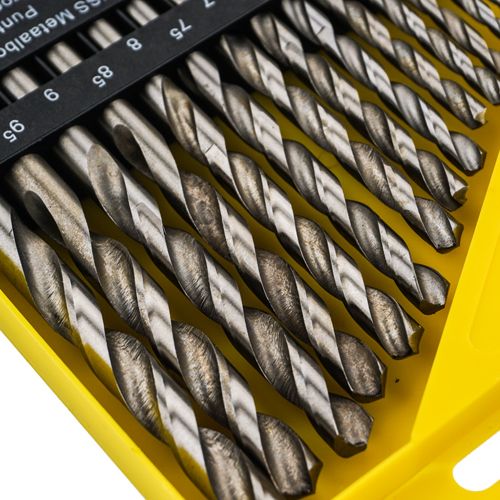 Набор сверл по металлу №2 цилиндрический хвостовик （1-10mm ） 19 шт Барракуда пластиковый кейс, 1/50