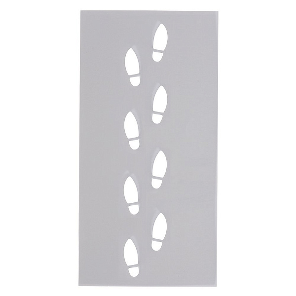 Трафарет для выпечки "Следы". Размер 9х18см 