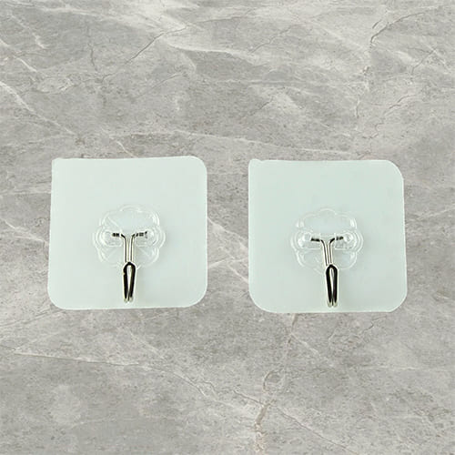 Крючок самоклеящийся Delphinium "2020" прозрачный, 2 шт, блистер