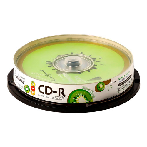 Диск CD-R 80 min 52x Fresh-Kiwifruit CB-10/200/ Smartbuy
