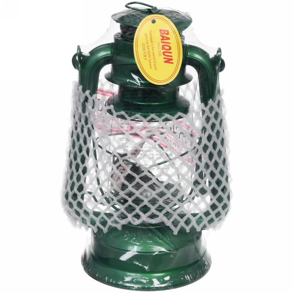 Лампа керосиновая "Винтаж" 28см 280мл переносная, цвет зеленый