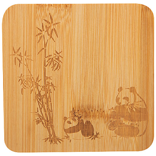 Набор из 3 подставок под горячее из бамбука Foresta i bambù, 10*10*0,8 см