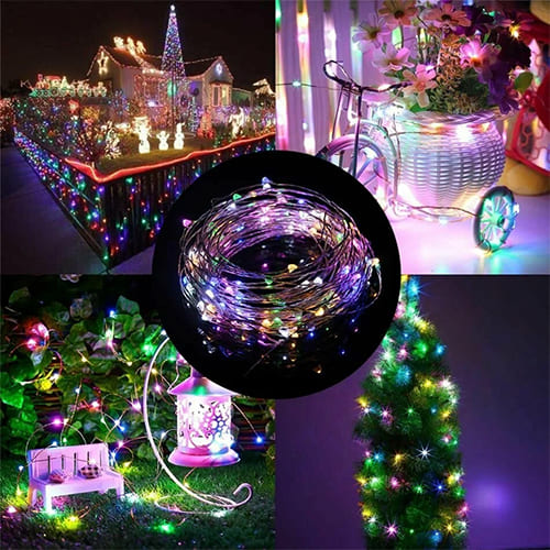 Гирлянда LED RGB-импульс Огонек OG-LDG12, 3 м, 2*AA, уп. 10 шт