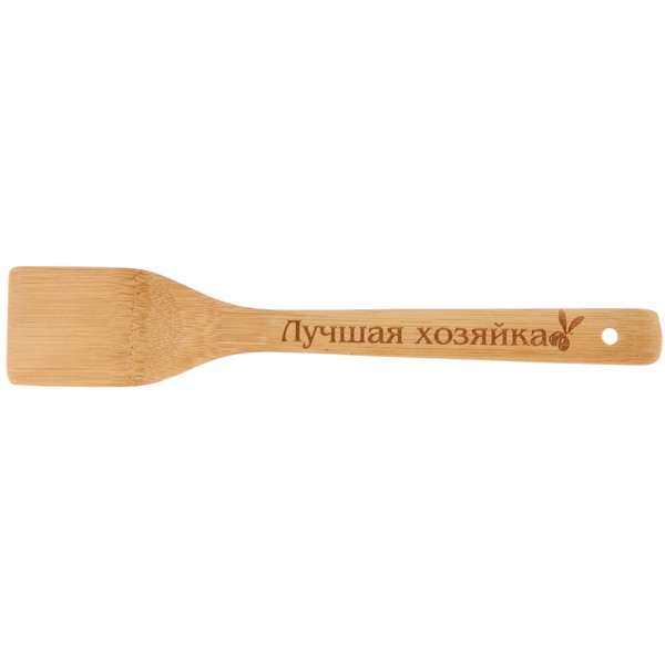 Лопатка бамбуковая 30*6см "Лучшая хозяйка" Селфи