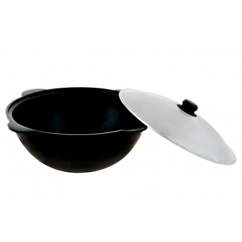 Казан 4 л чугунный, с алюминевой крышкой, плоское дно Узбекистан г. Намаган, 1/6