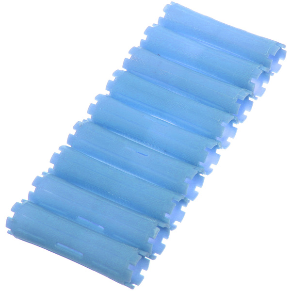 Бигуди пластмассовые-коклюшки 9шт "Styling", микс 6 цветов, d=2,2см (прозрачный пакет с подвесом), без резинки