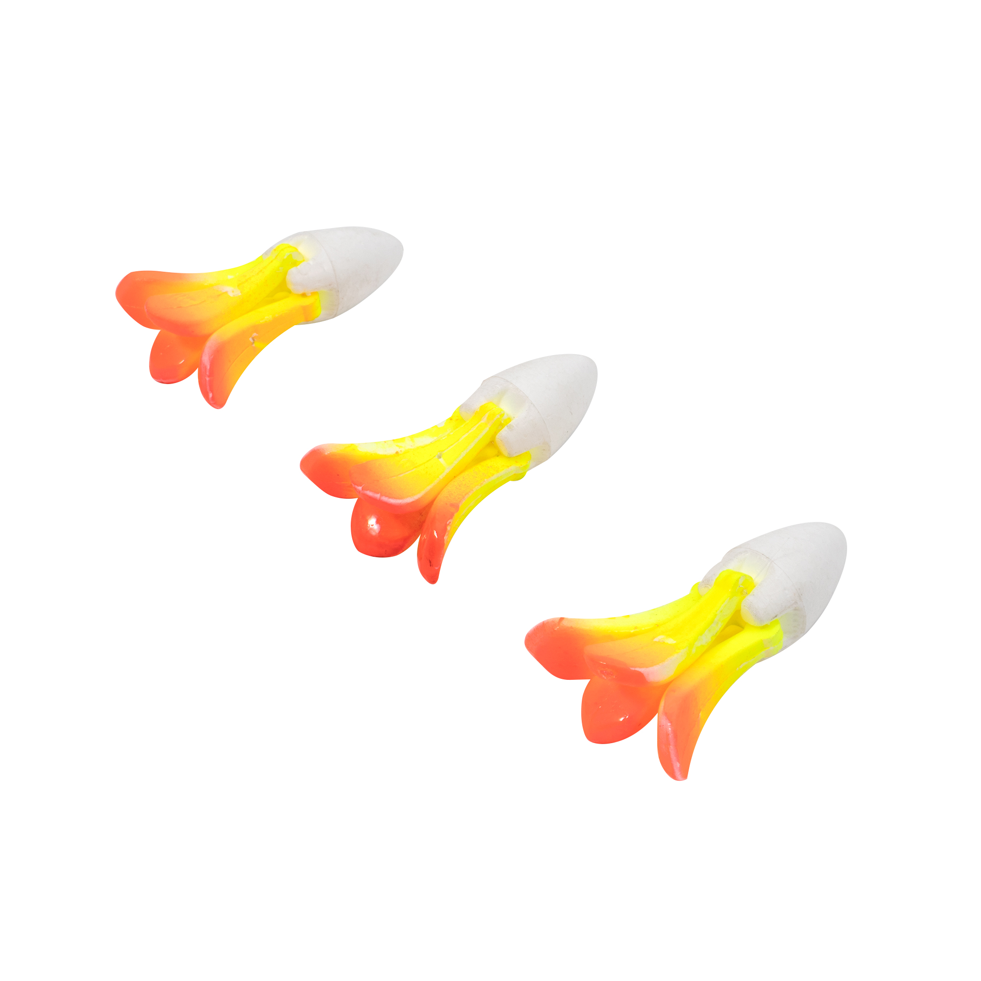 Поплавок зимний ЯМАН "Тюльпан" 2 г, пенопласт скольз., цв. желто-красный (уп. 3 шт.)/72/