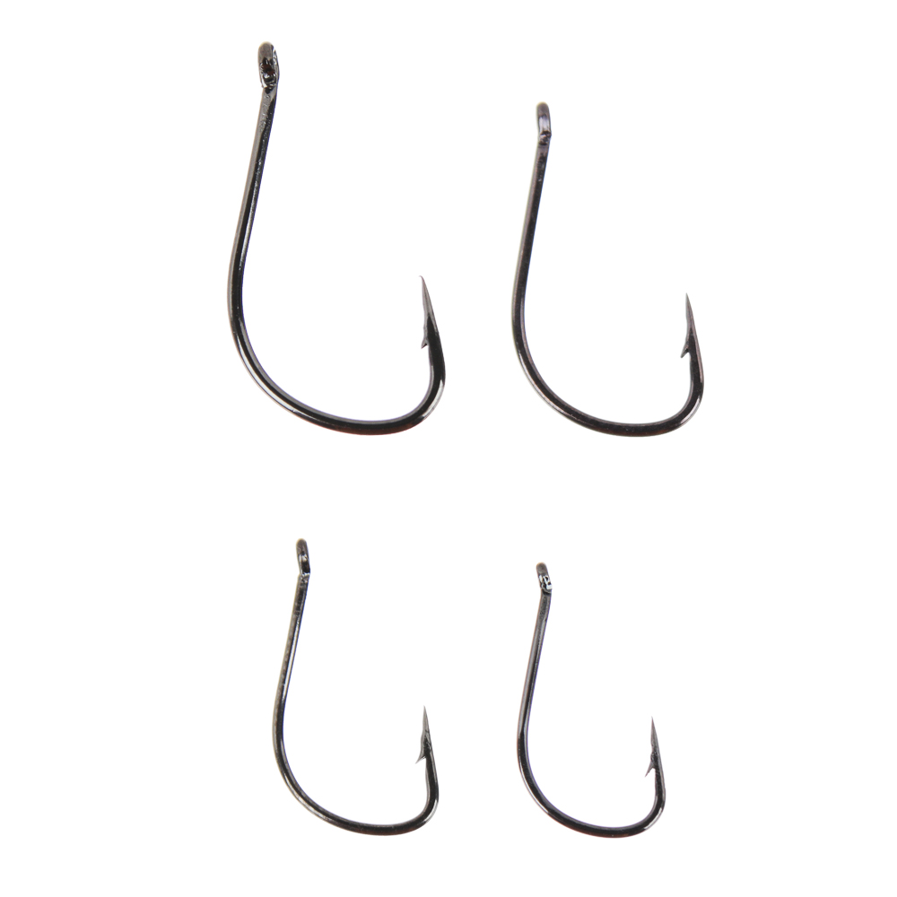 AZOR FISHING Набор крючков 10шт, карась, карп, №6,8,10,12, высокоуглеродистая сталь, черный никель