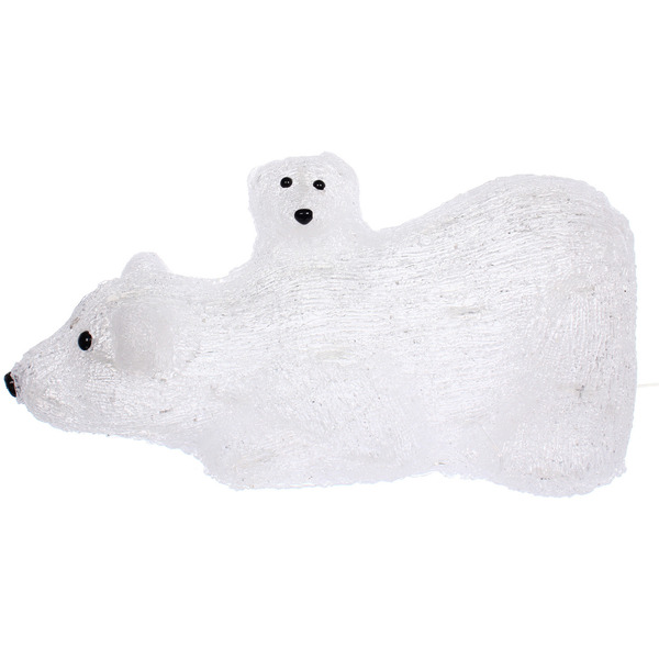 Фигура светодиодная "Медвежья семья" 38*19*19 см, 50 ламп LED, авторежим, 220V, Белый