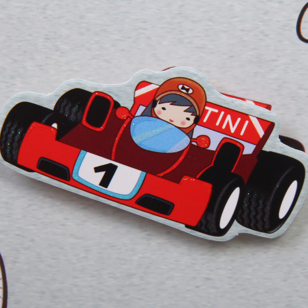 Пакет подарочный "Машинки" 18*23*8 см, микс