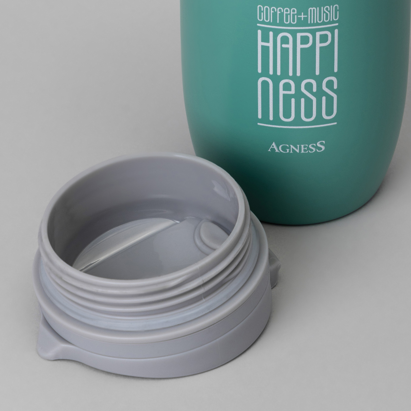 ТЕРМОКРУЖКА AGNESS, HAPPINESS, 450МЛ