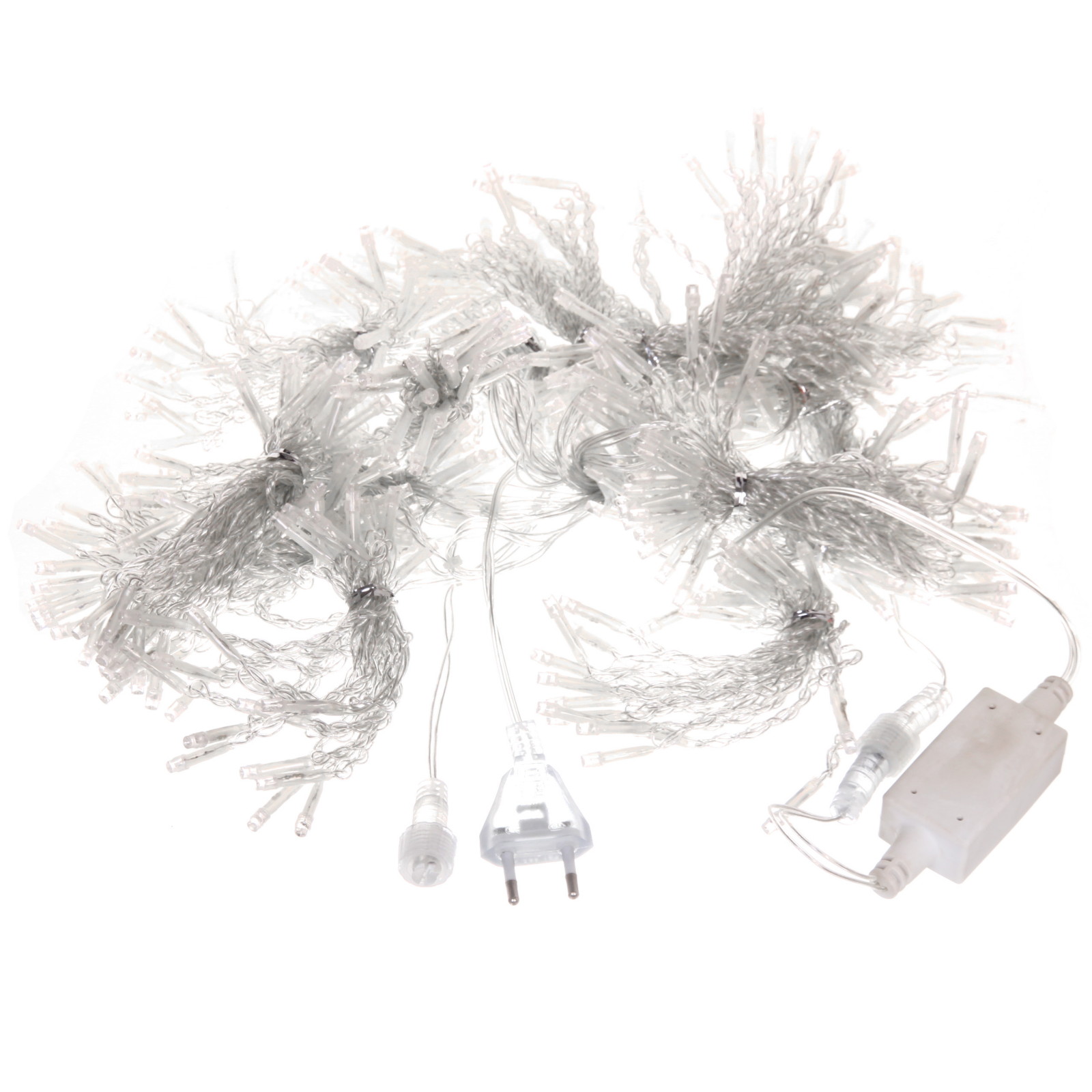 Гирлянда для улицы ЗАНАВЕС "Мерцание" ш2* в3,0 м 480 ламп LED, прозрач.пров,1 реж.,IP-54, Синий (возможность соединения)