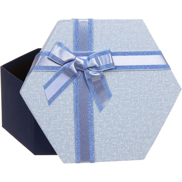 Коробка подарочная "Ванильная нежность" 22*19*10 см, синий