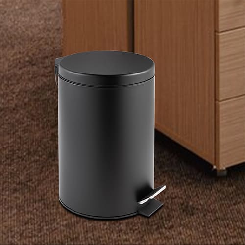 Ведро для мусора Delphinium 0030D 12л, черный