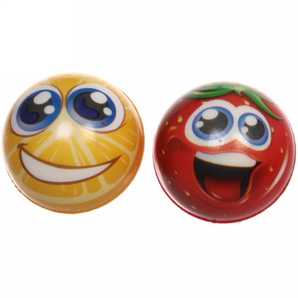 Мяч 6,3 см "Спелые фрукты" (антистресс), микс СТИКЕР НА ВЛОЖЕНИЕ