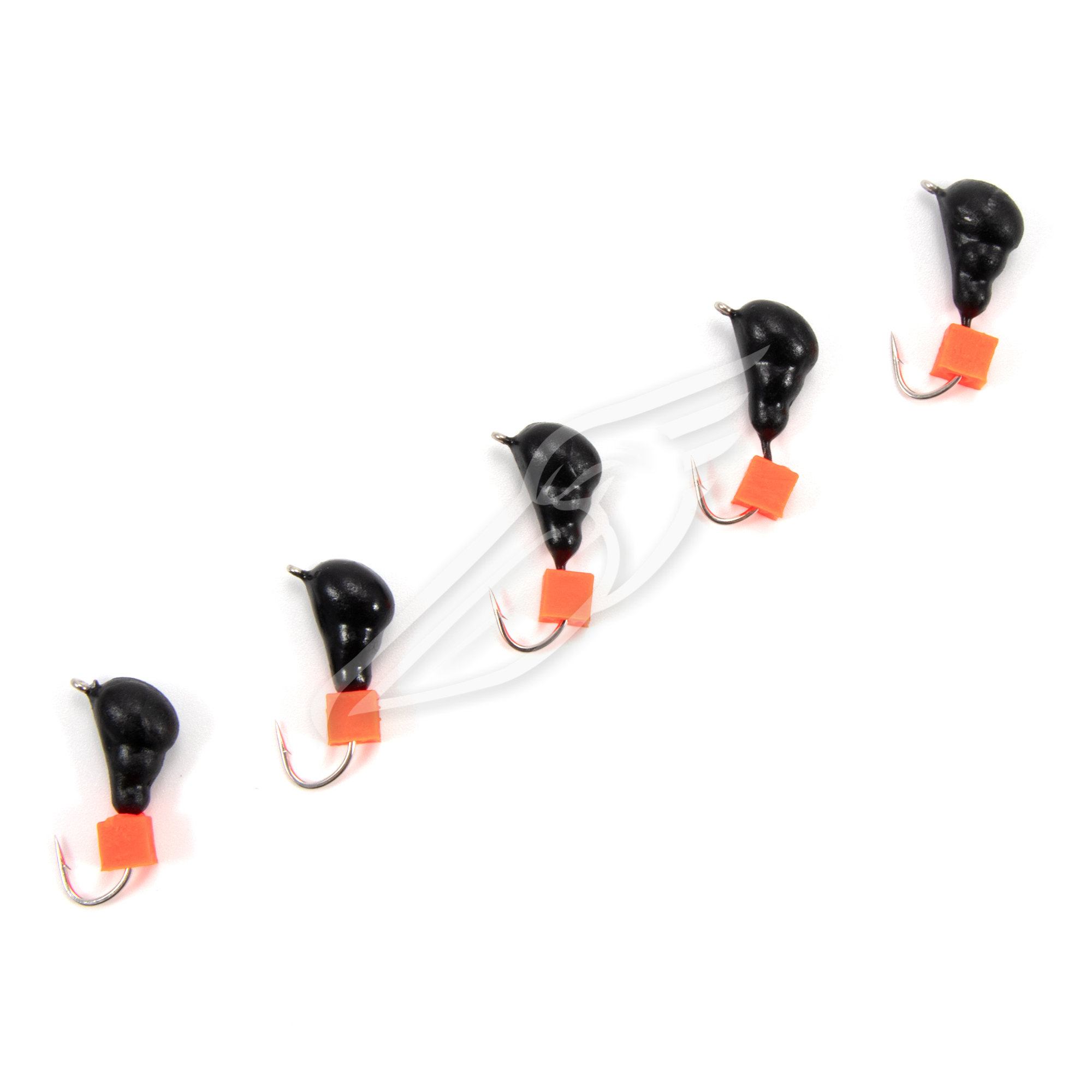 Мормышка безнасад. ЯМАН "Муравей с ушком", вес 1,2 г, ядреный кубик красный (уп. 5 шт.)