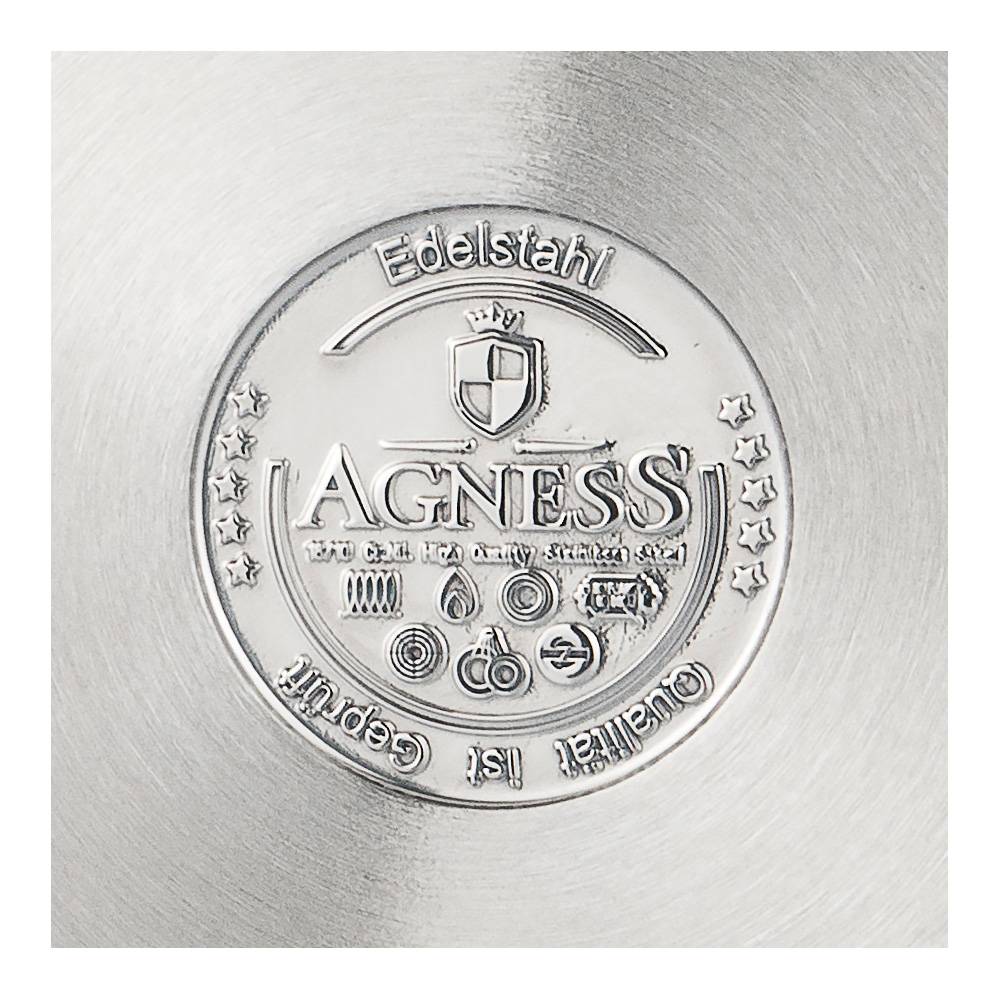 СОТЕЙНИК AGNESS PROFESSIONAL 30X10  7 Л.ВЫСОКОКАЧЕСТВЕННАЯ  НЕРЖ СТАЛЬ 18/10  ИНДУКЦИОННОЕ ДНО