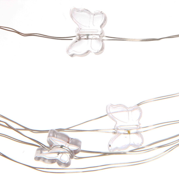 Гирлянда для дома "Бабочка" на батарейках 2,0 м 20 ламп LED, 1 реж., IP-20, Мультицвет