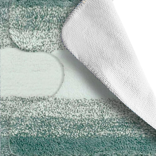 Набор ковров Delphinium коллекция "Азалия" микрофибра 50х80см/50х40см, зеленый