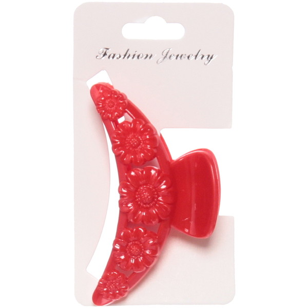 Заколка-краб для волос на блистере "Diana Collection - Sara", микс 6 цветов, 7.5см 