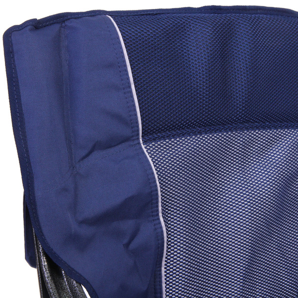 Кресло складное с подлокотниками до 100 кг SJ-0053, 52*62*92 см, цвет: синий, ТуристМастер