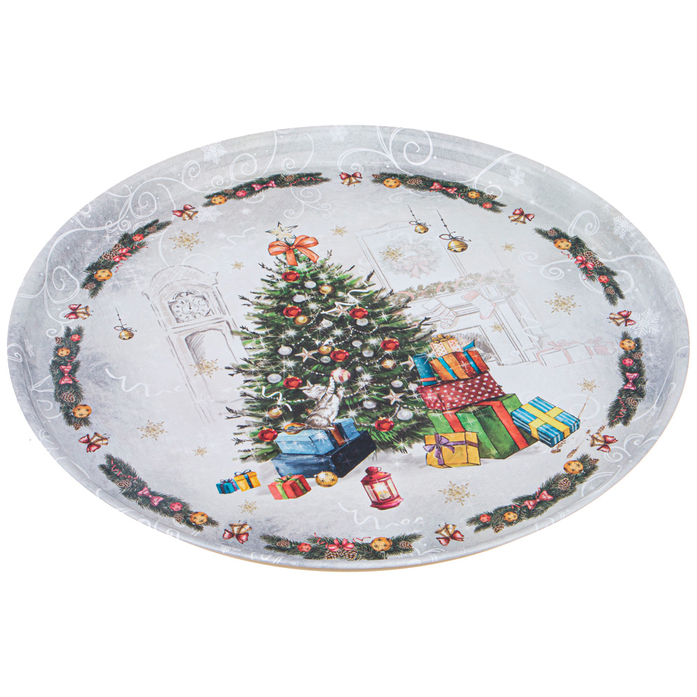 ПОДНОС СЕРВИРОВОЧНЫЙ AGNESS, НОВЫЙ ГОД, 33*2, 1 СМ