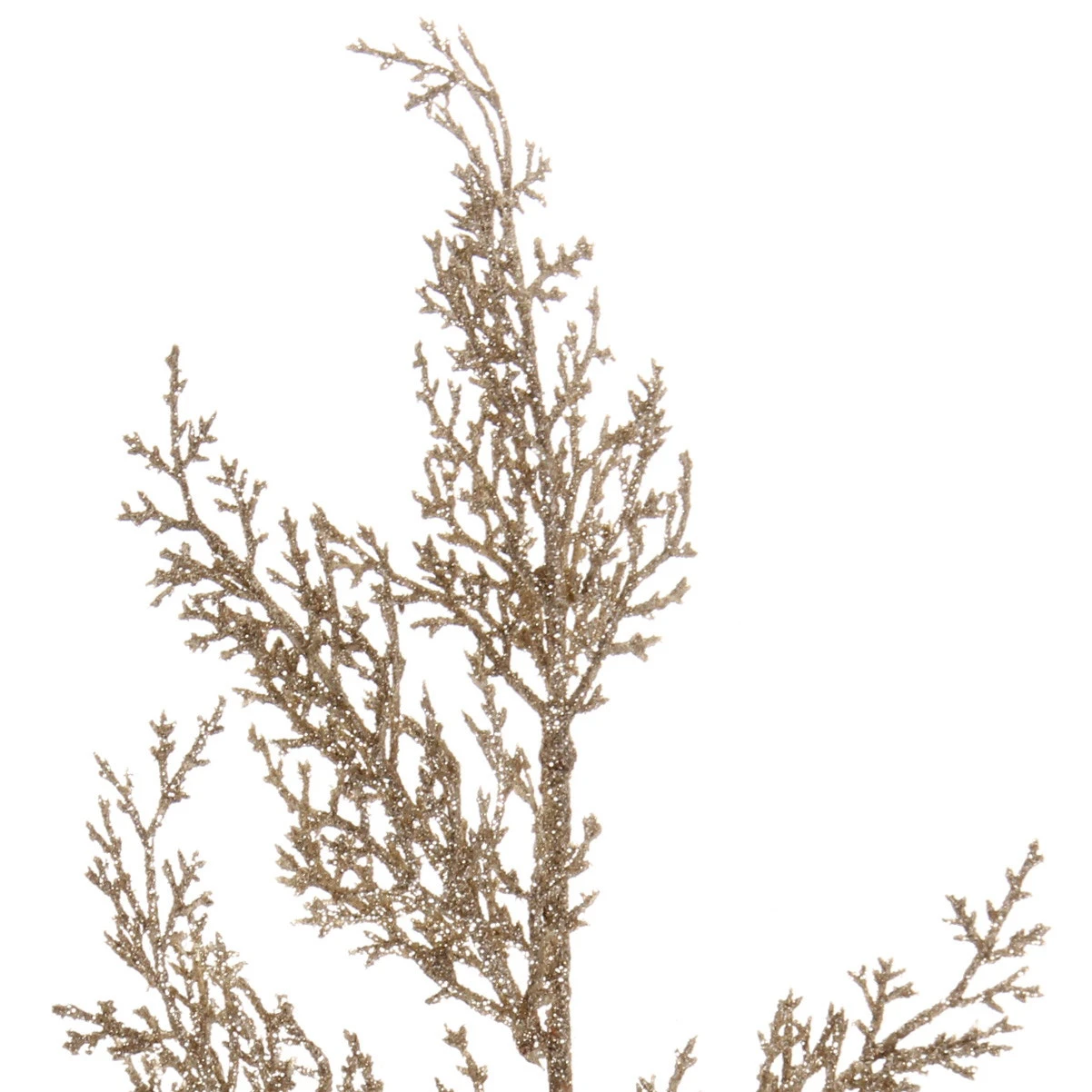 Ветка хвойная "Морозный иней" 50 см, Шампань