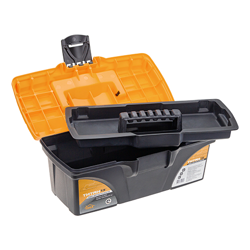 Ящик для инструмента 13 ТИТАН 13  черный с желтым (1/12)