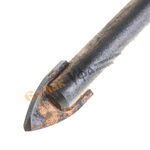 Сверло по керамической плитке и керамограниту 3-гр хвостовик 6 мм Hardcore, 10/640