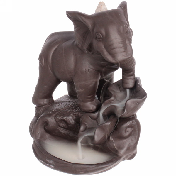 Подставка под стелющиеся благовония "Слон мудрости" 13*10*16,5см