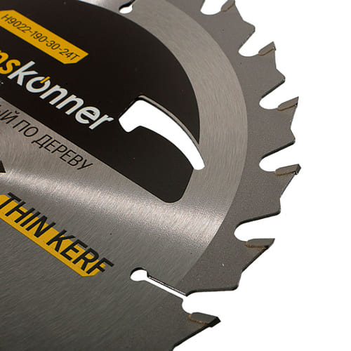Диск пильный по дереву THIN KERF 190*30мм, Hanskönner H9022-190-30-24T