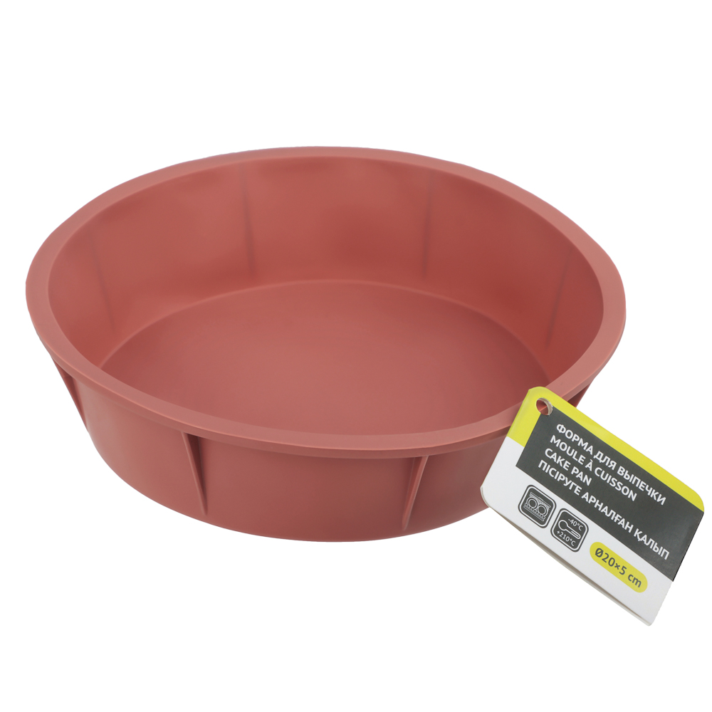 Форма силиконовая d20x5,5см, круглая