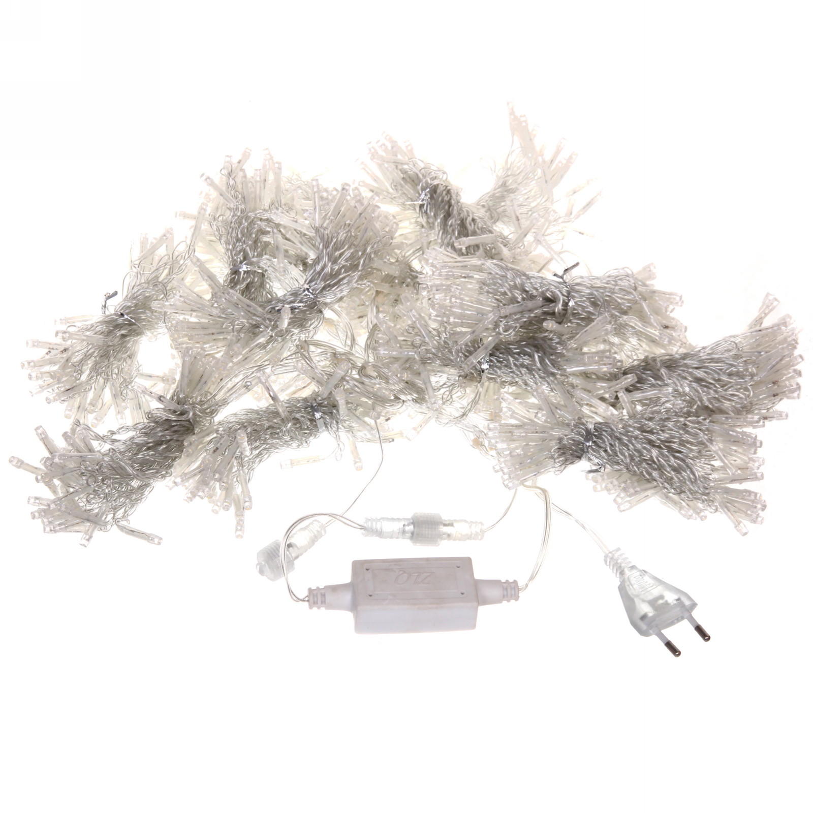 Гирлянда для улицы ЗАНАВЕС "Мерцание" ш2.0* в6.0 м 960 ламп LED, прозрач.пров,1 реж.,IP-54, Белый (возможность соединения)