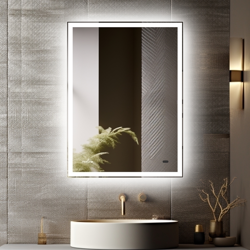 Зеркало MIXLINE, Велес-2, 600*800, ШВ бесконтактный сенсор, светодиодная подсветка+подогрев НОВИНКА