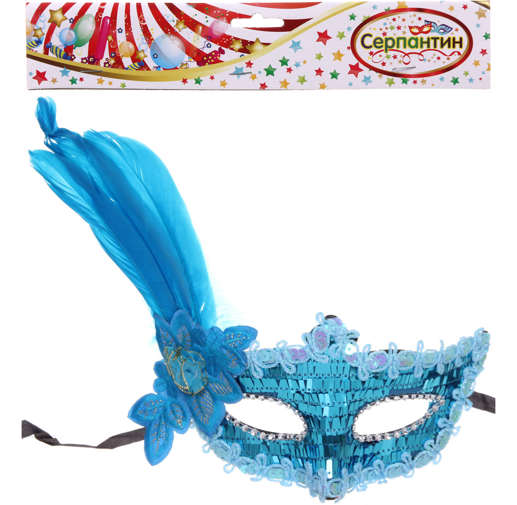 Маска карнавальная "Вечеринка", цвета в ассортименте