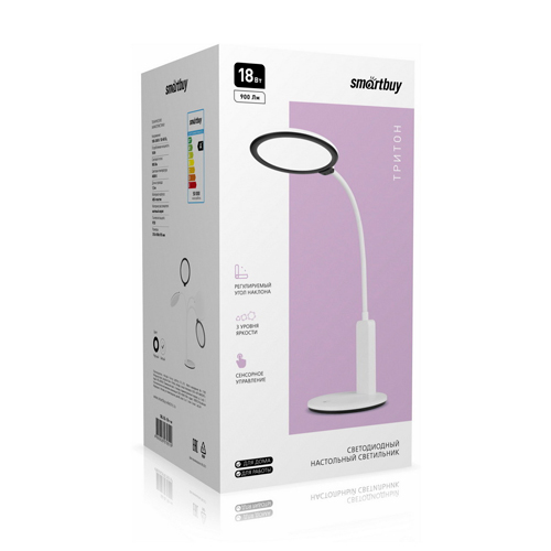 Светодиодный настольный светильник Тритон, 18 Вт, белый (SBL-DL-18-r-w)