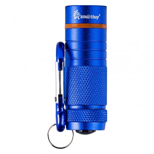 Фонарь брелок COB, 1 режим, карабин, батарея AG13*4 шт, 6х3.5 см, Smartbuy