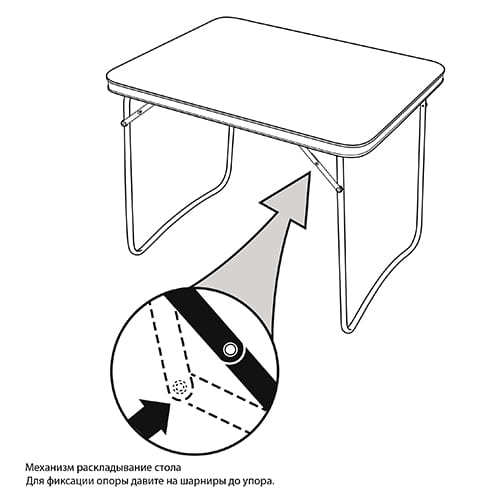 Стол складной туристический ССТ-5, зеленый