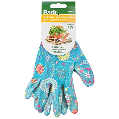 Перчатки хозяйственные PARK EL-F002, 7, S