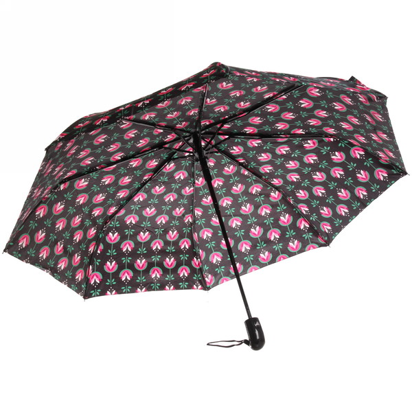 Зонт женский полуавтомат "Ultramarine - Венера", микс 6 цветов, 8 спиц, d-100см, длина в слож. виде 28см, голубые цветы