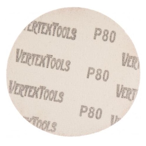 Круг абразивный под липучку 125 мм р80, vertextools 12800-080