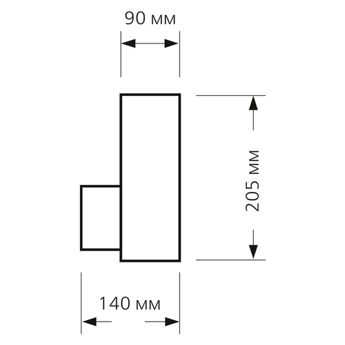 Светильник уличный настенный SILVER E27*1 Smartbuy черный 230В IP65 (SBL16795)