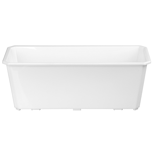 Ящик балконный Homver Basil 221600629/01, белый, 40 см