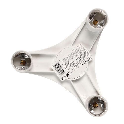 Переходник E27-3xE27, SBE-A-E27-3E27, белый