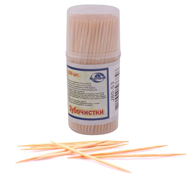 Зубочистки* 150шт в банке