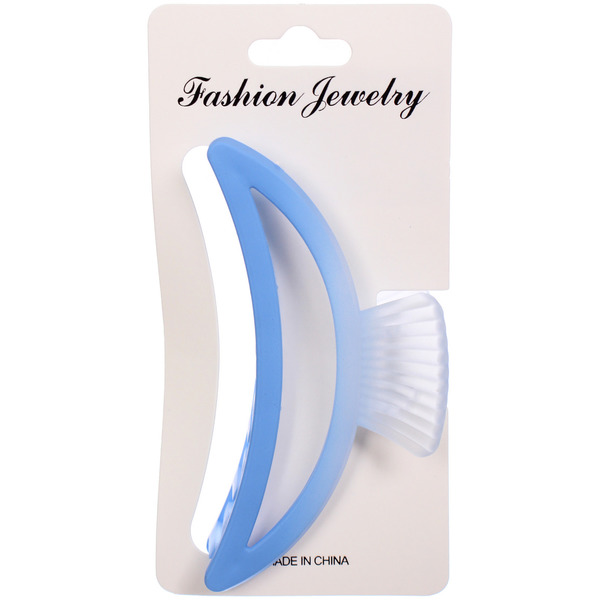 Заколка-краб для волос "Мон Ляруш", классика, микс 6 цветов, 9,5см (Блистер)