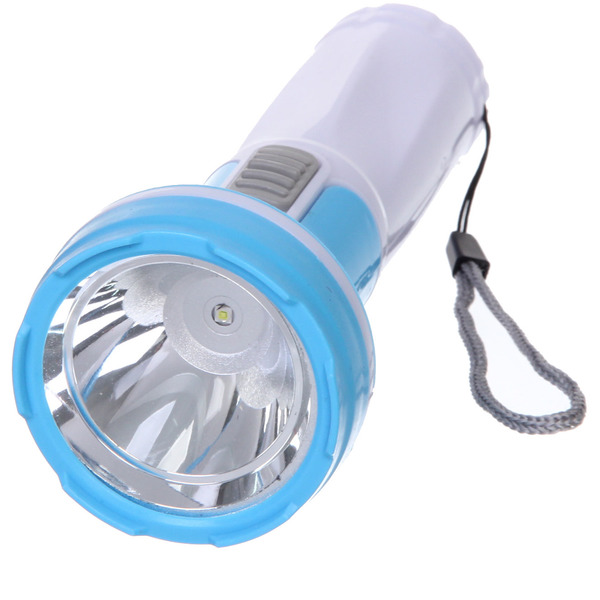 Фонарь ручной 1 режим 1LED 3AA микс 3 цвета JL3100