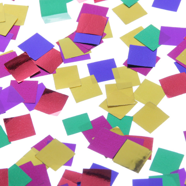 Конфетти "Квадрат" 15 г (1 см), Мультицвет